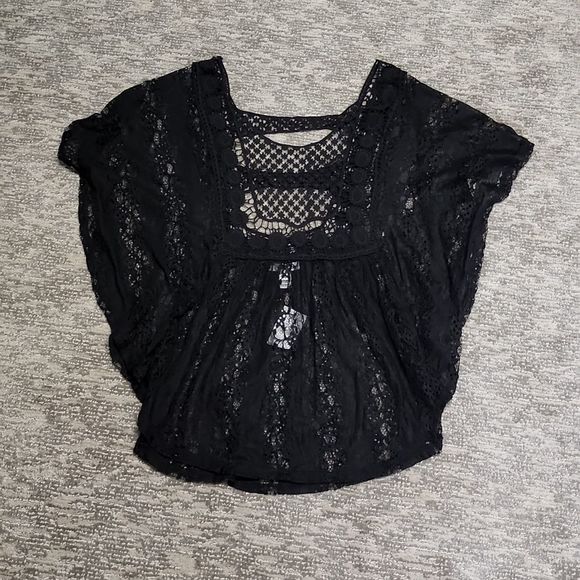 Cato brand black lace tunic - Picture 5 of 9
